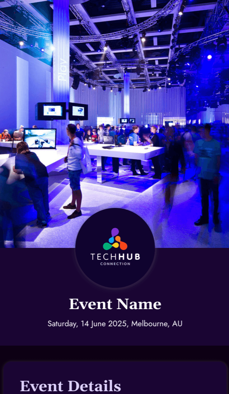 Event Ticket QR QR code example
