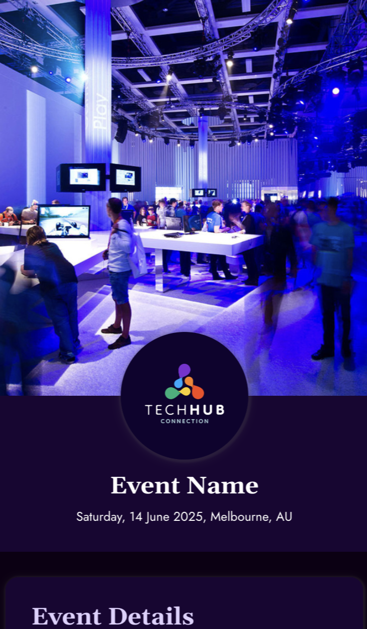 Event Ticket QR QR code example