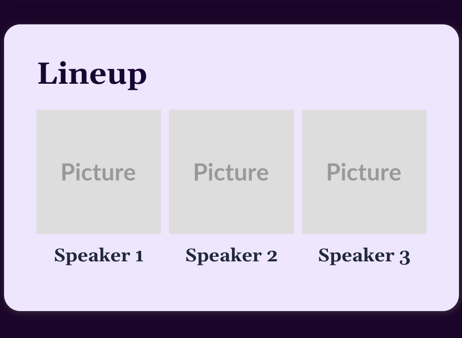 Speaker details