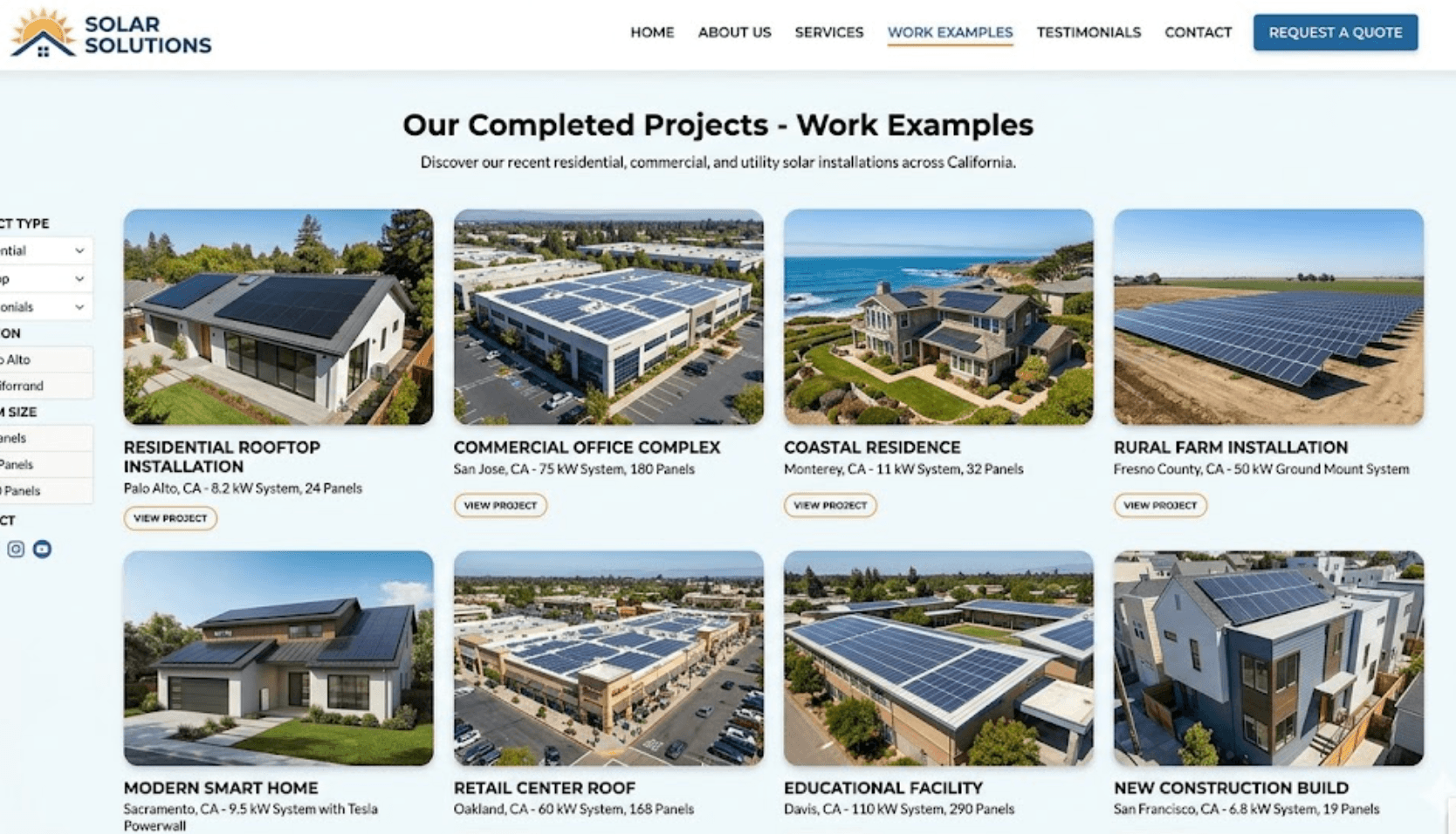 Work examples
